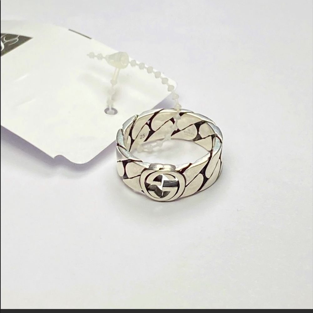 Gucci interlocking G ring in .925 silver